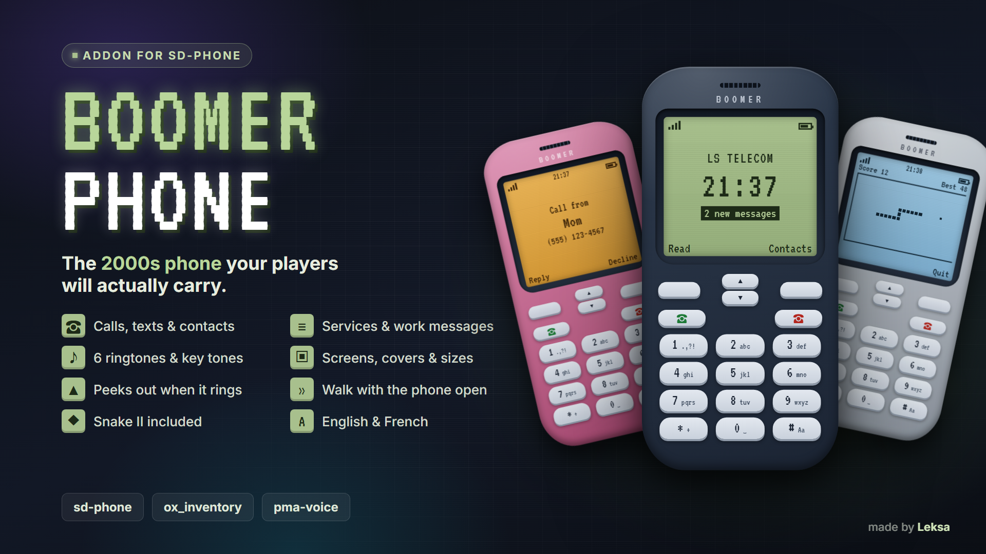 BOOMER PHONE — Old-school phone for sd-phone
