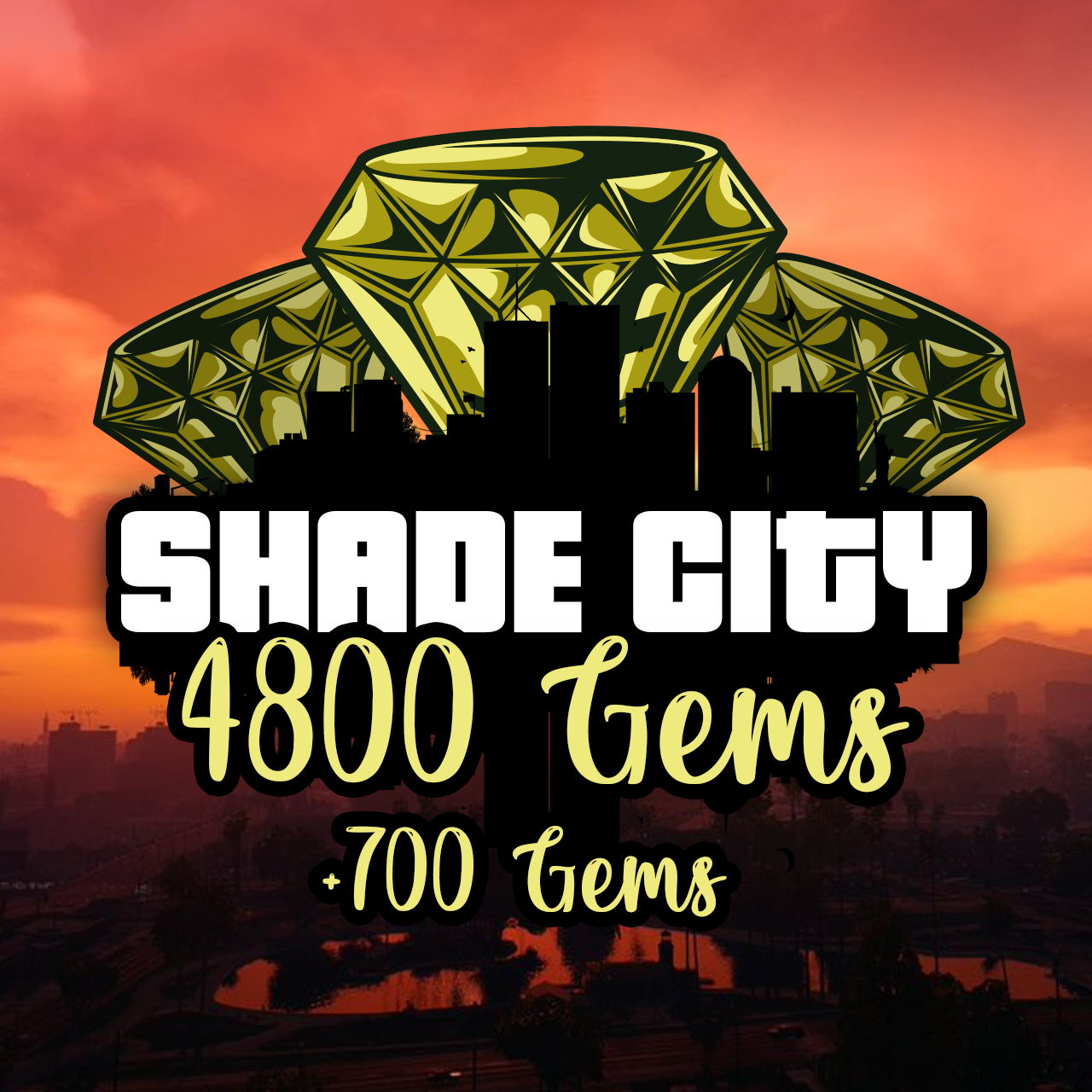4,800 + 700 Bonus Gems