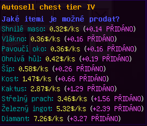 💲Autosell truhla TIER IV + 45%