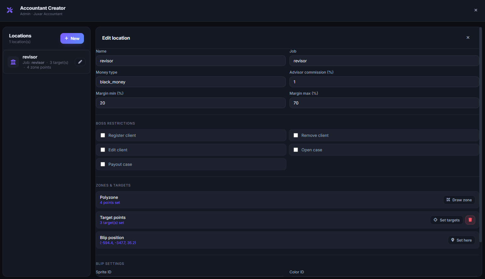 Accountant Creator | QBCore / QBX / ESX