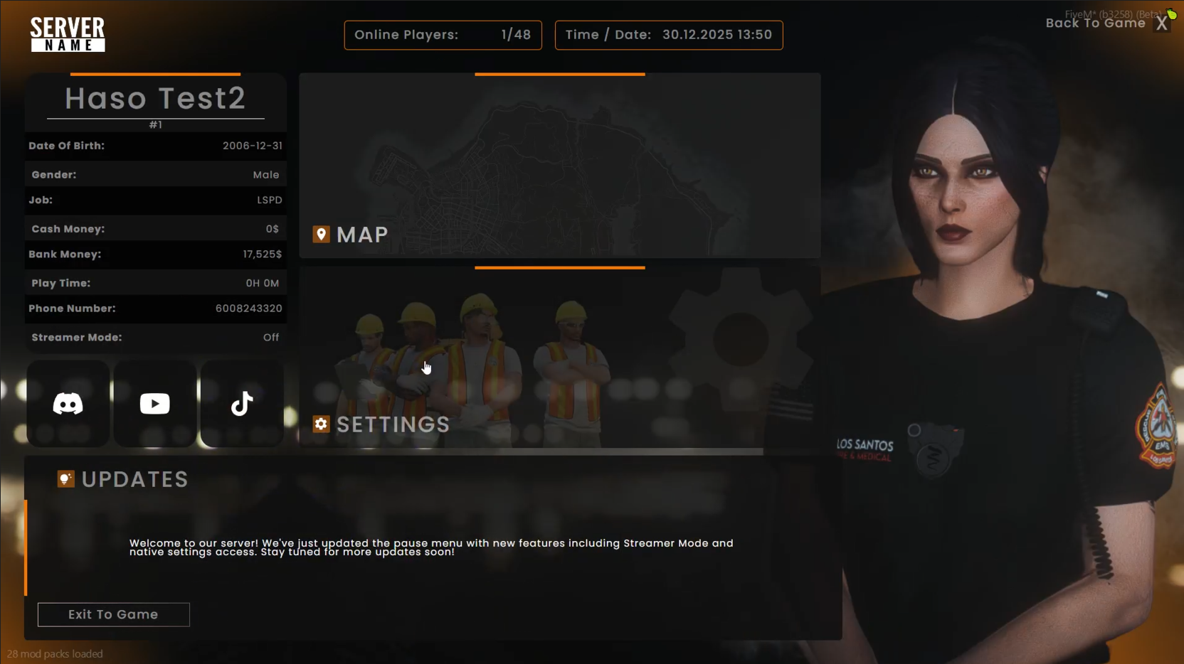 Pause Menu V1