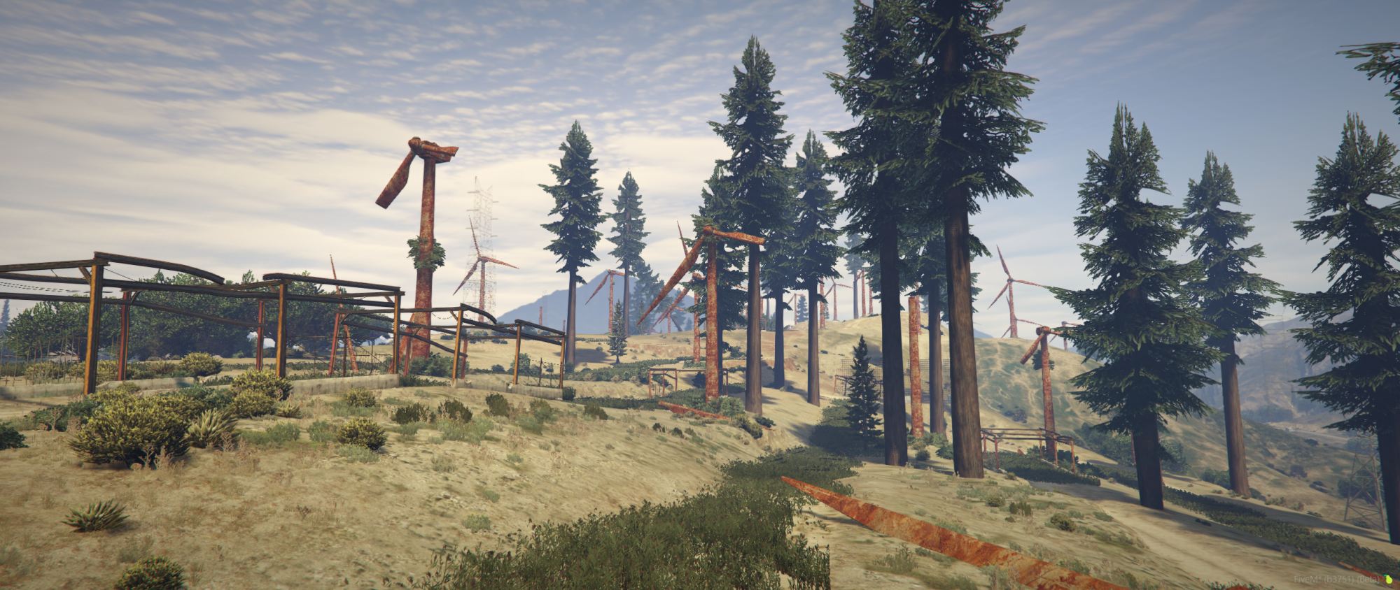 Destroyed Wind Farm | Post-Apocalyptic Map