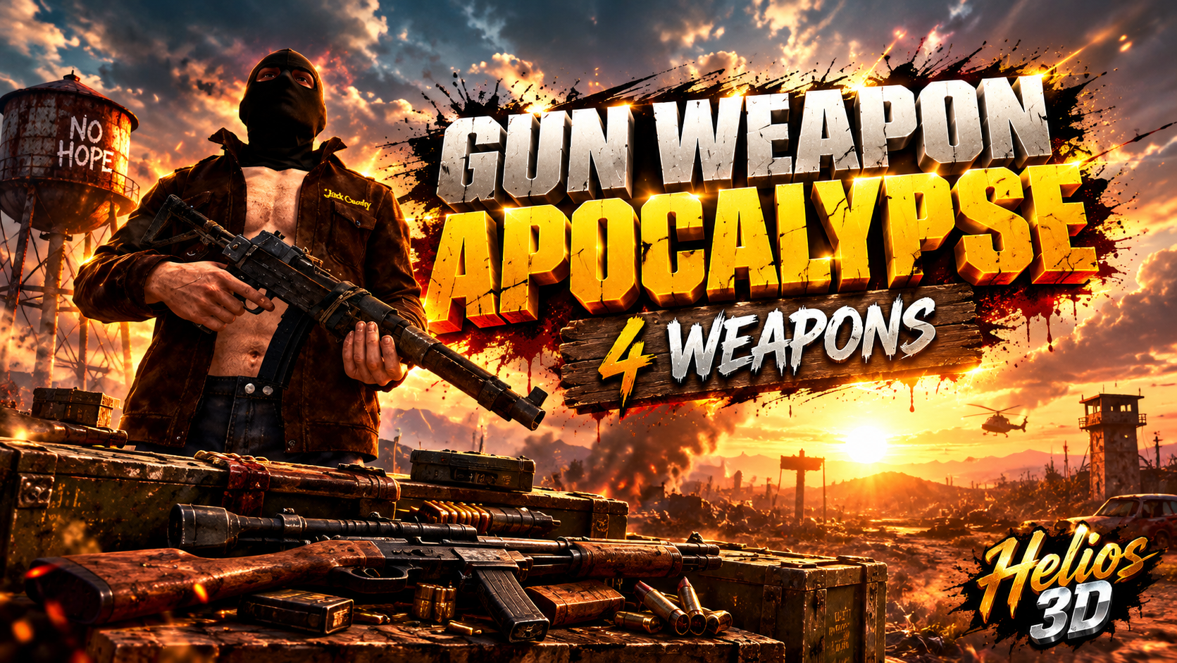 Gun Weapon Apocalypse | 4 Weapons