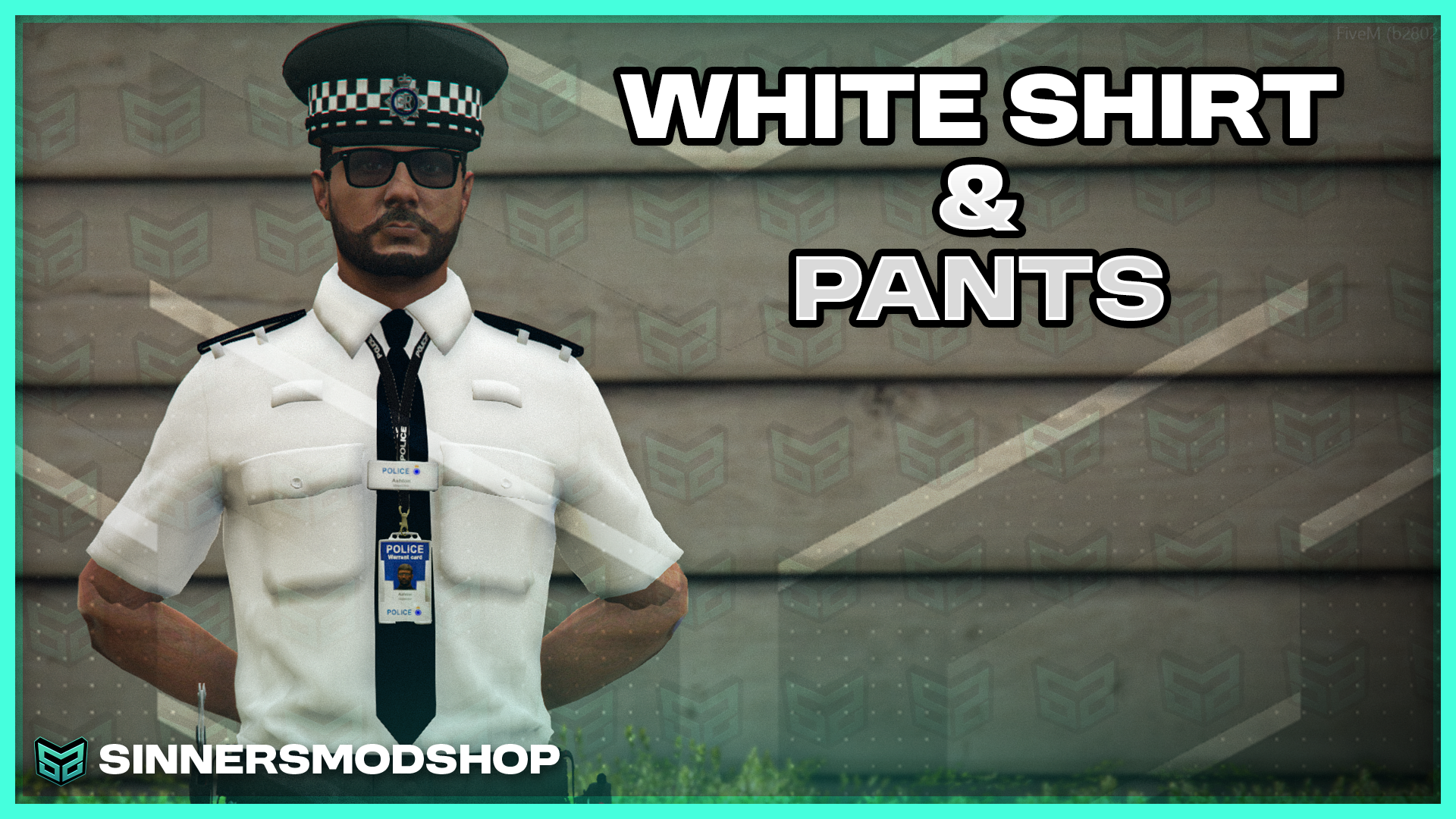POLICE WHITE SHIRT & PANTS