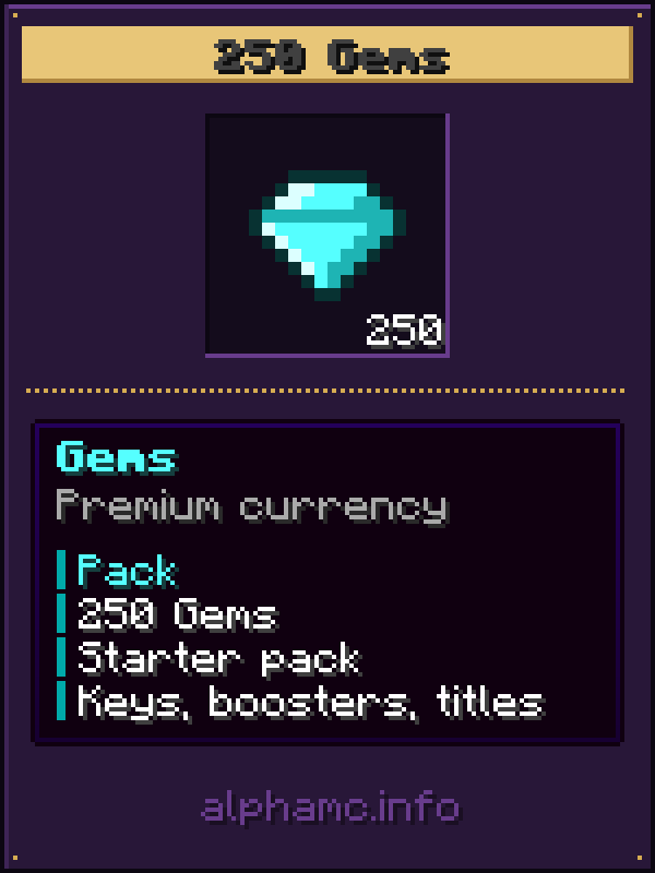 250 Gems