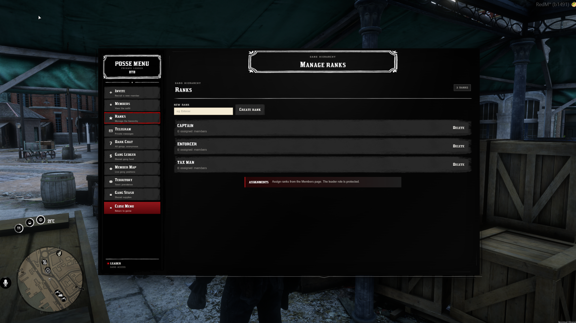 [OPEN]VORP Gang / Possee Menu