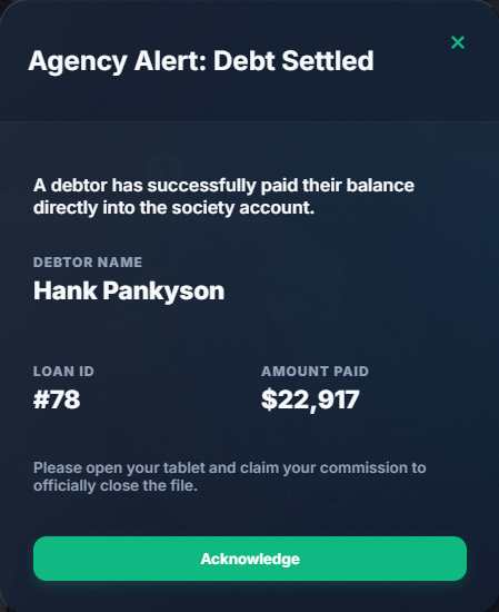 [ESCROWED] Magister Loans - #1 Financial Loans,  Credit System, and Debt Collection Business.