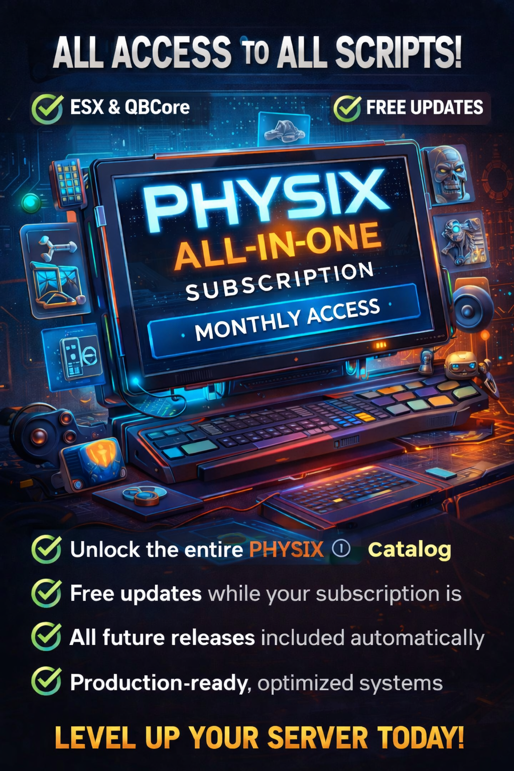 🔥 PHYSIX ALL-IN-ONE SUBSCRIPTION – MONTHLY ACCESS 🔥