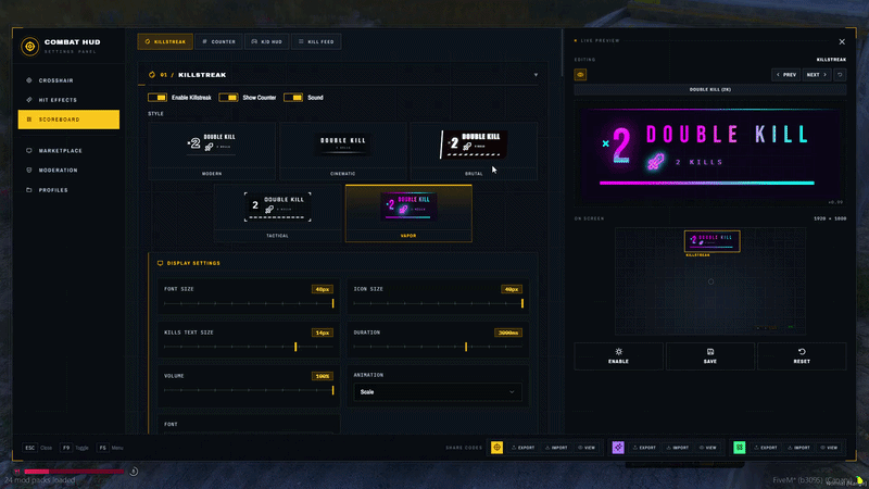 F5 Combat HUD