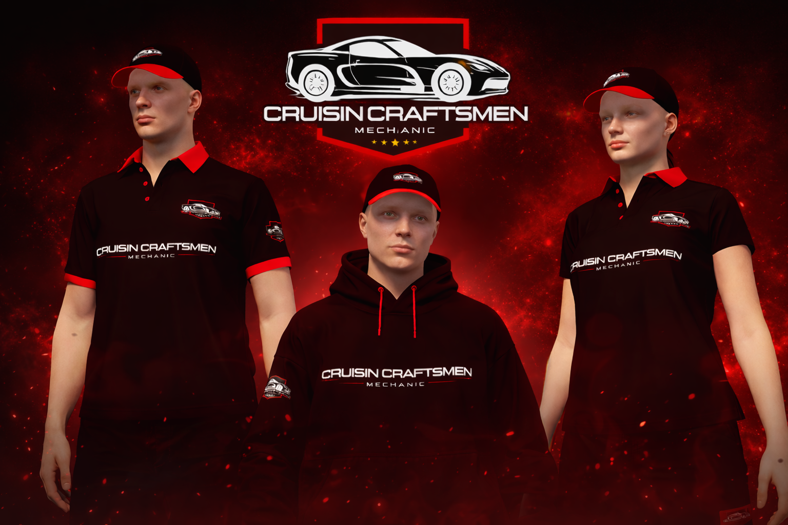 Crusin Craftsmen Mechanic Uniform (M&F)