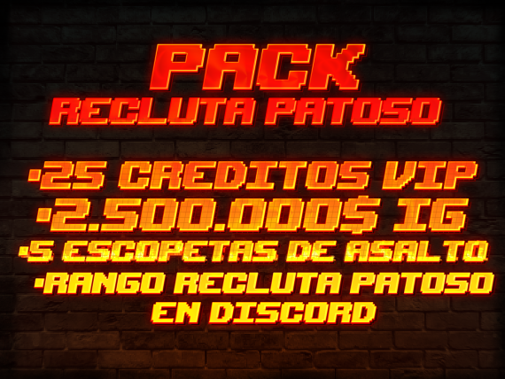 PACK RECLUTA PATOSO