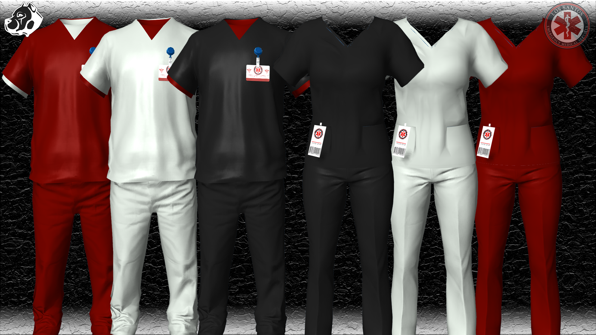 EMS Scrubs Uniform| FiveM Clothing