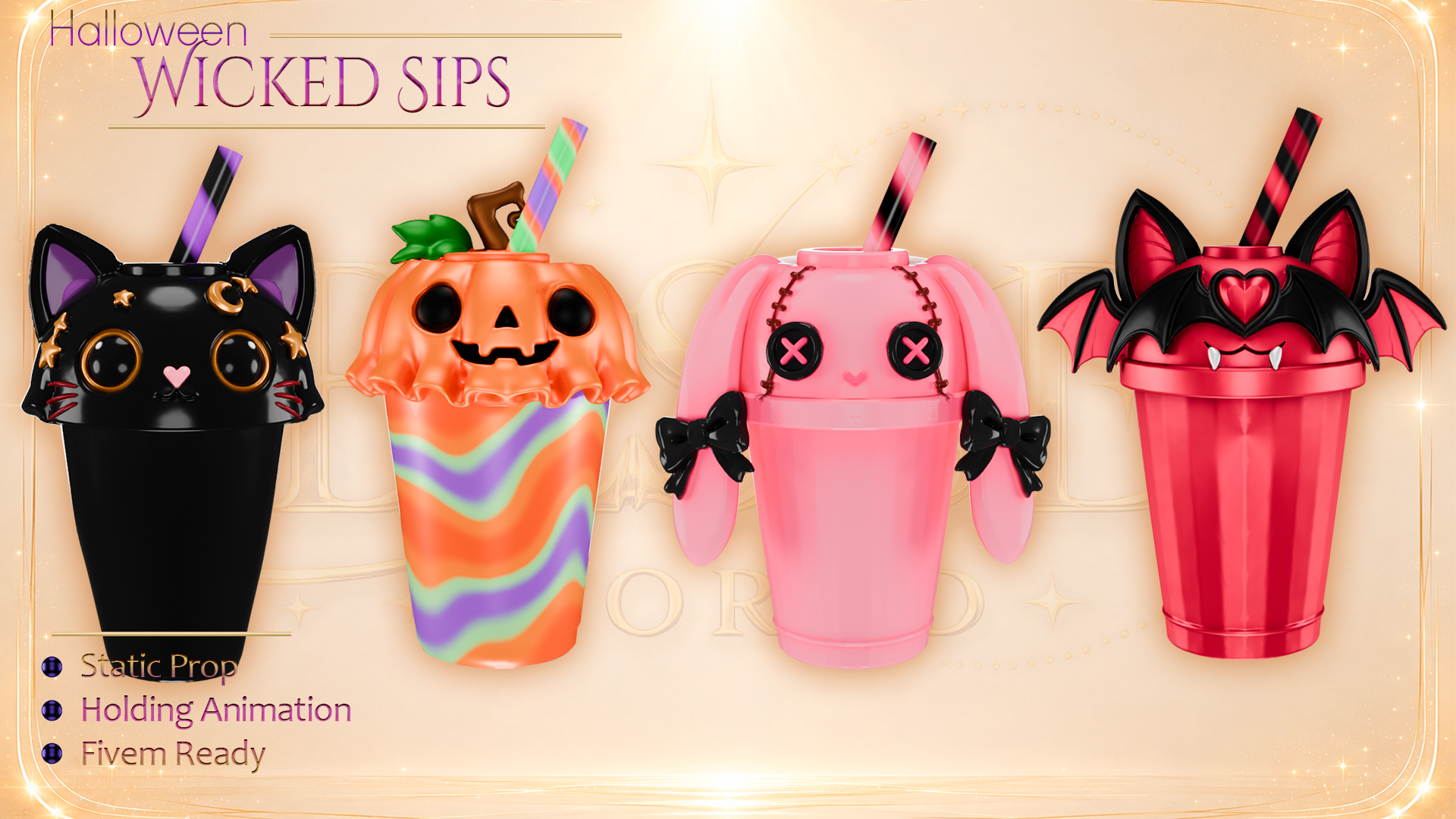 Wicked Sips Cup Prop Package