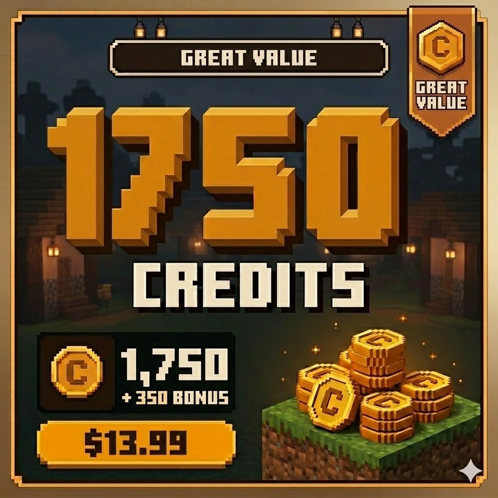 Great Value - 1,750 Credits (+350 Bonus)