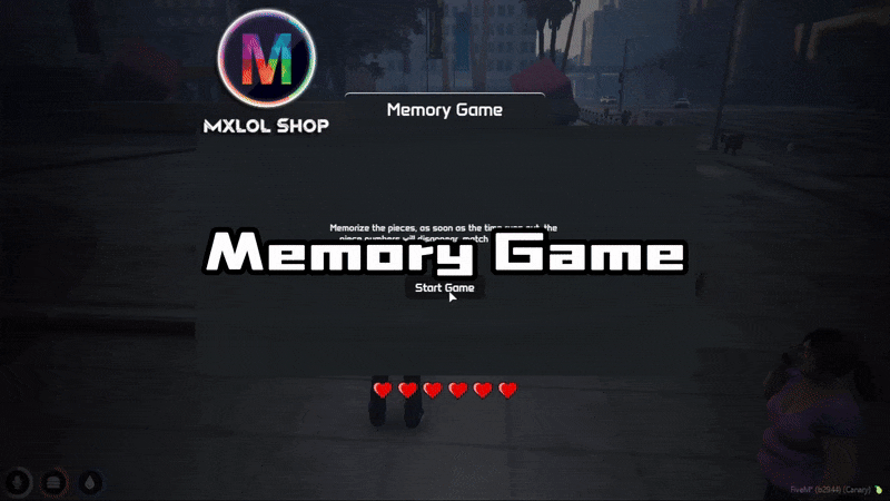 Memory Game (Minigame)