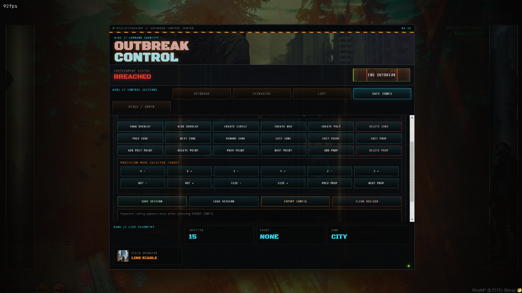 ZombieCore Full Zombie Outbreak Survival System, CCTV, Explosions, Chaos