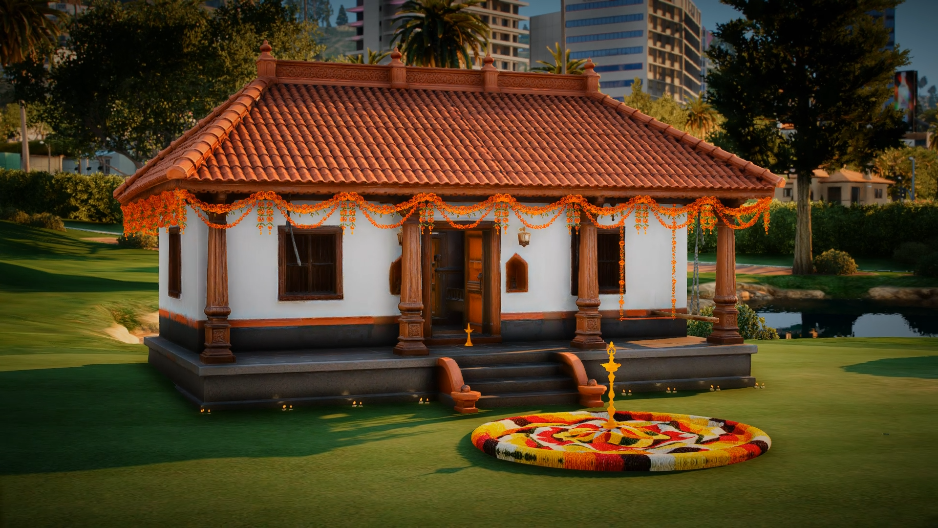 Traditional Kerala Home - Onam Theme