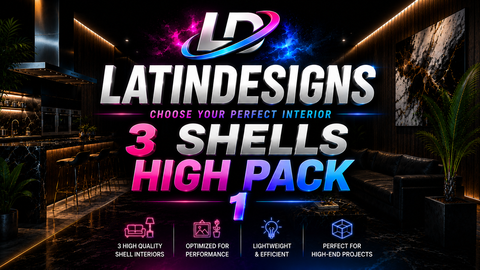 LDS SHELLS UNFURNISHED HIGH - PACK 1