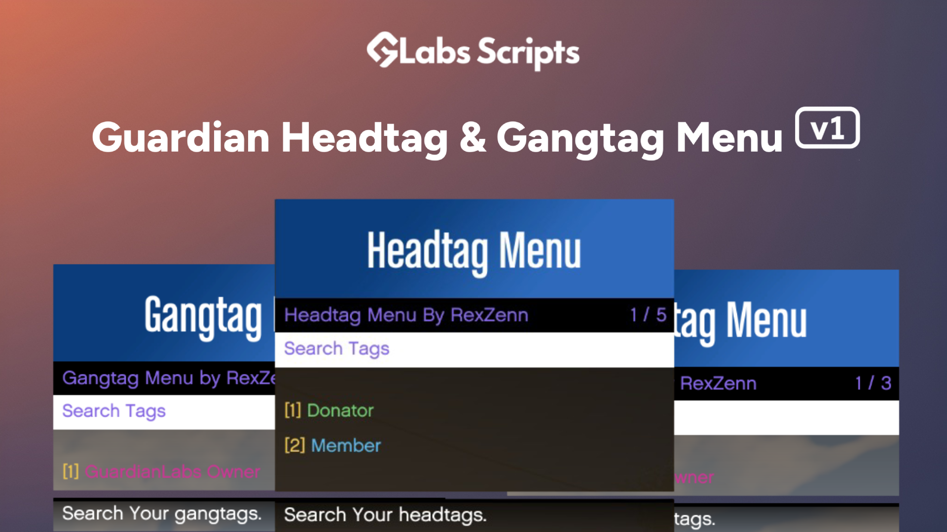 [Guardian Tag Menu's v1]Standalone Escrowed {ESCROW}