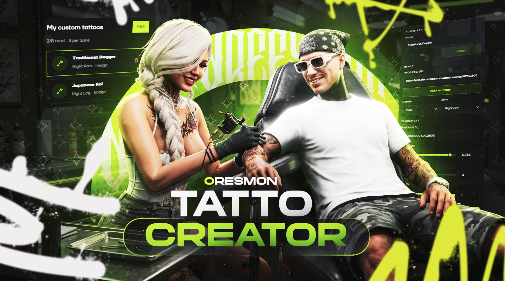 0R-In-Game Tattoo Creator & Tattoo Shop (700+ Custom Tattoos) Escrow | 0r