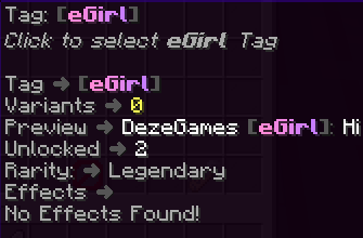eGirl Tag