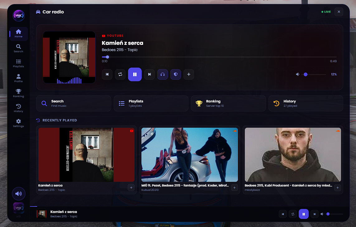 Music System Escrowed [ESX, QB, QBOX, STANDALONE]