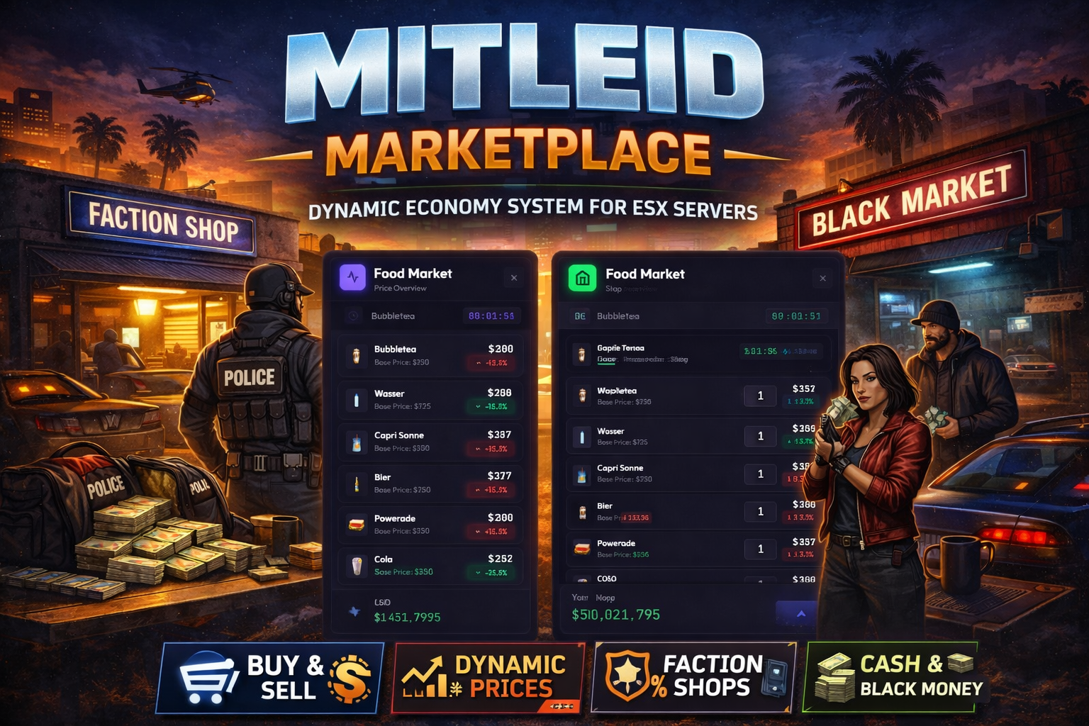 Dynamic Marketplace with Live Price Fluctuation