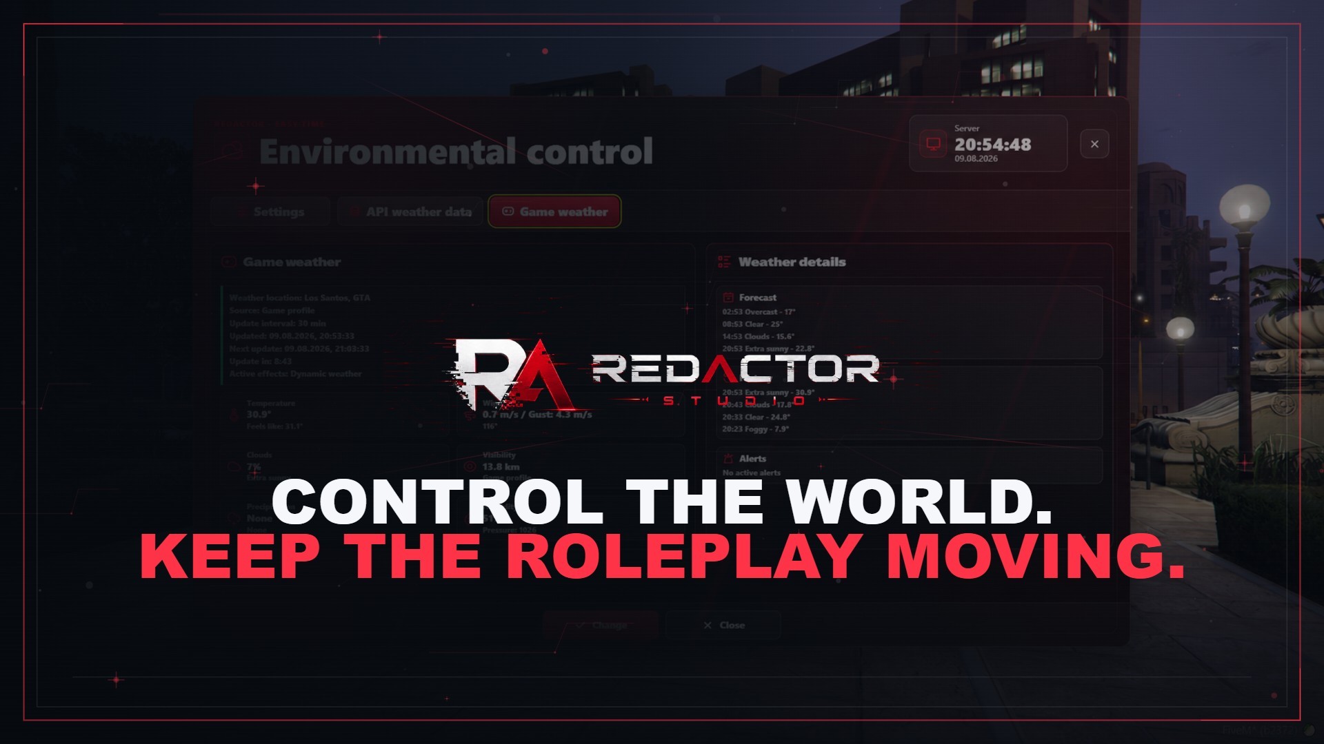 Environmental Control — Weather & Time System