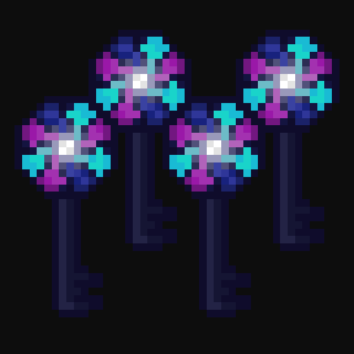 Crystallized crate key – 4-Pack