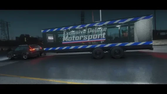 TRANSPARENT CAR HAULER