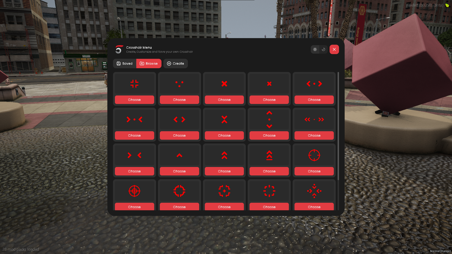 Advanced Crosshair Menu