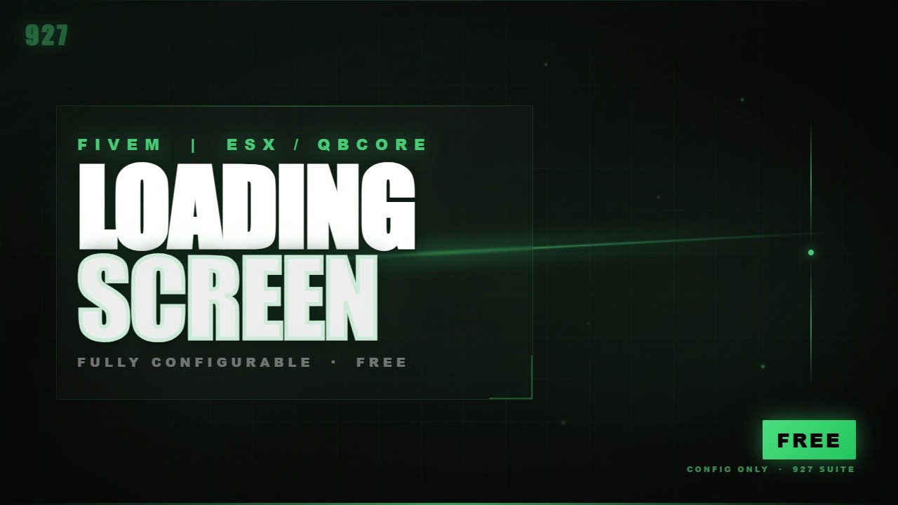 Free FiveM Loading Screen — 927 Mini-Game + Music Player [Standalone]
