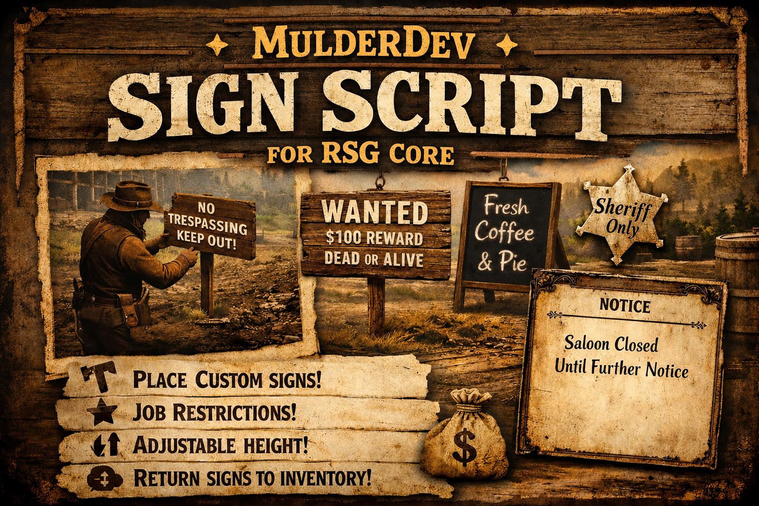 MulderDev - Sign Script [RSG]