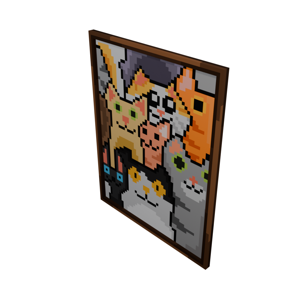 Cat Picture — cosmetic Furniture v1 item on the NovaVoid Cat Civilization Minecraft server