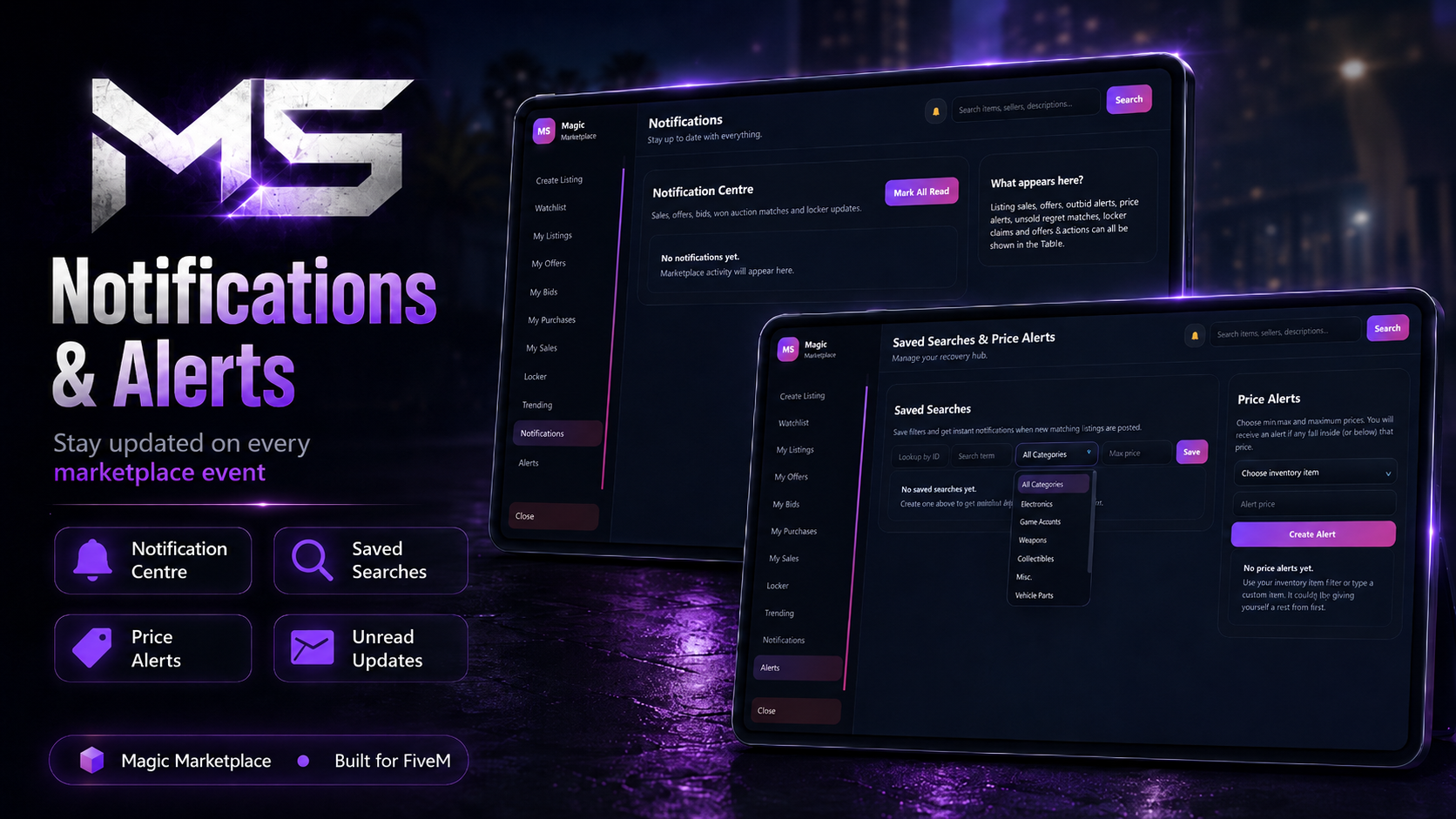 Magic Marketplace – FiveM Player Marketplace System
