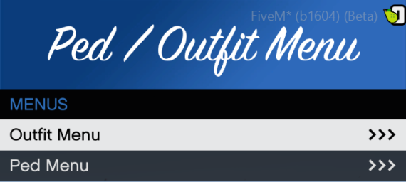 Ped and Outfit Menu
