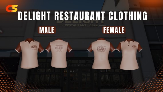 [Delight Restaurant EUP] Male Female { CLOTHING}