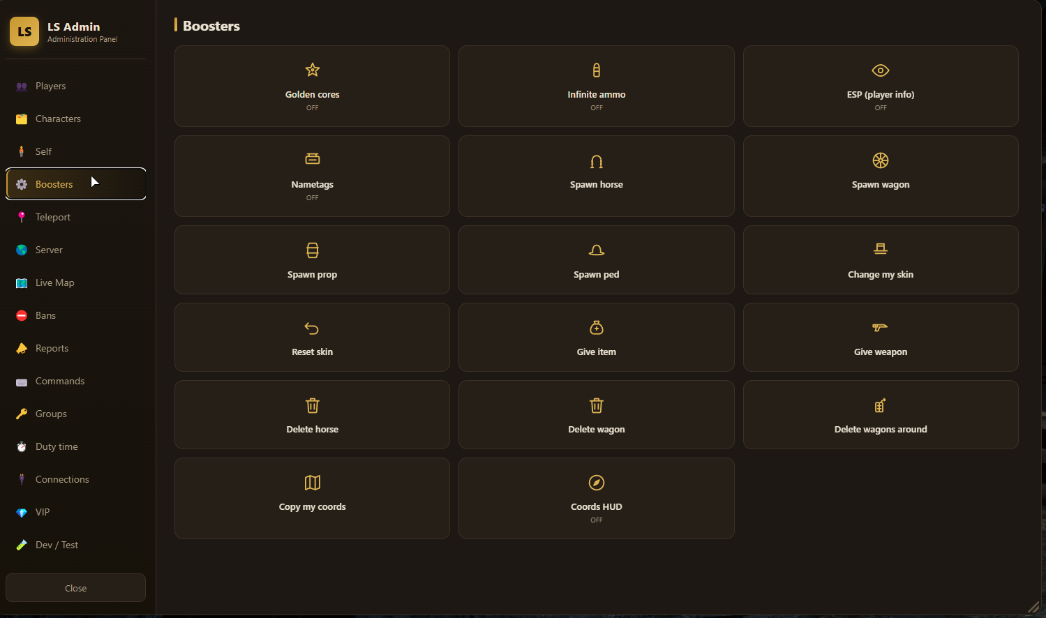 LS_admin — Complete Staff & Admin Panel (VORP)