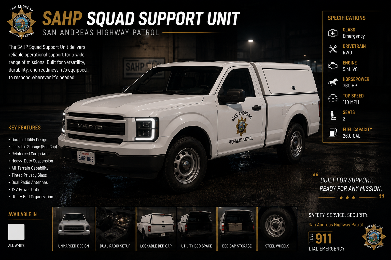 HP - 2020 Vapid MAIT 250 Truck