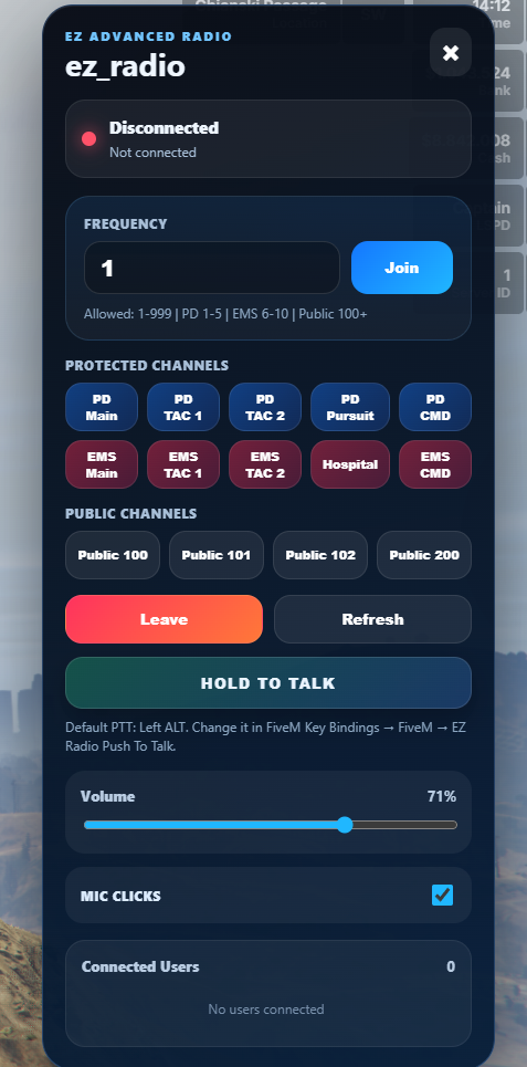 EZ Radio – Advanced FiveM Voice Radio System