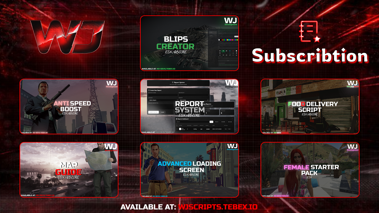 WJ Scripts · Subscriptions