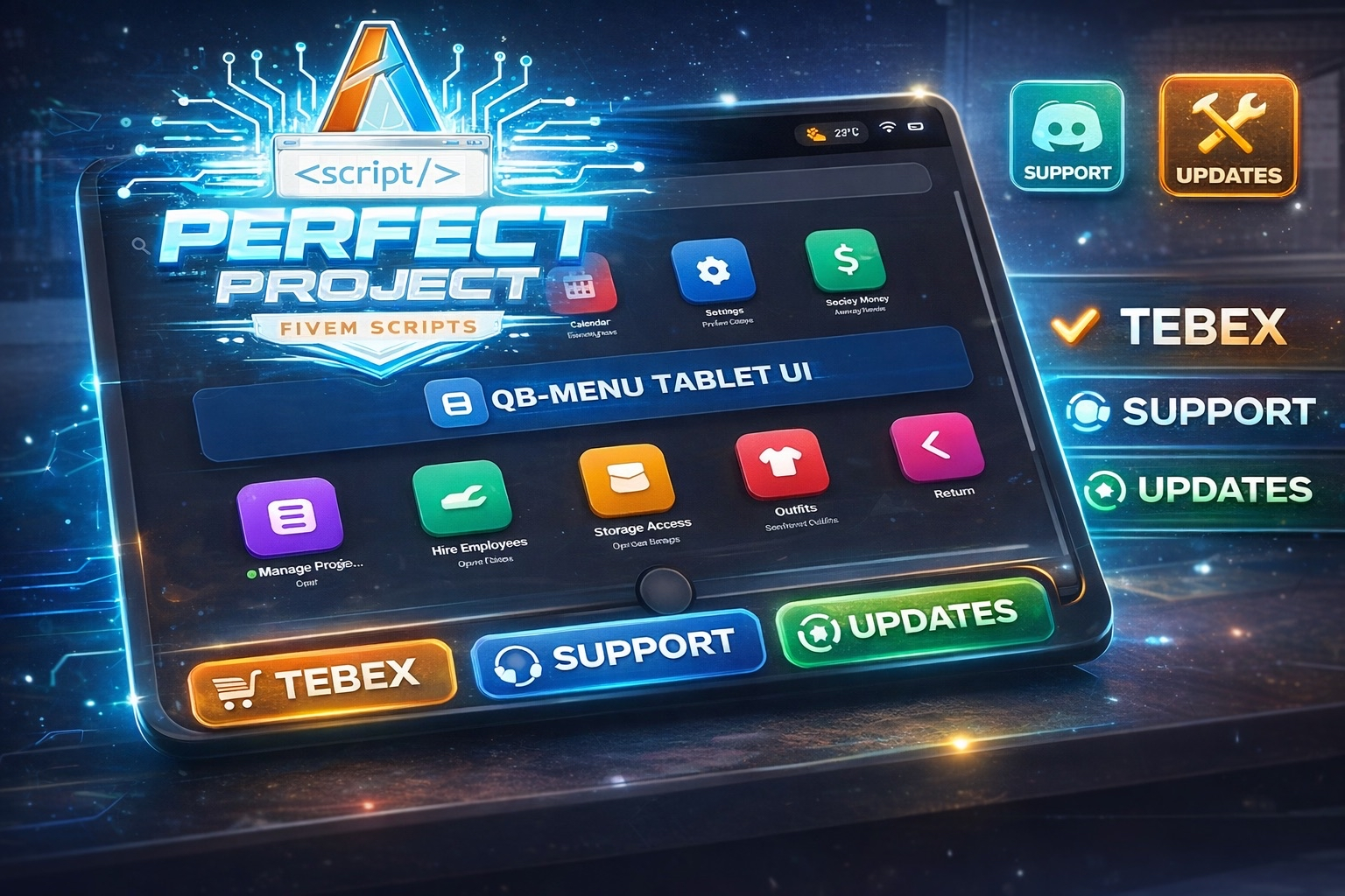 QB-Menu Tablet UI