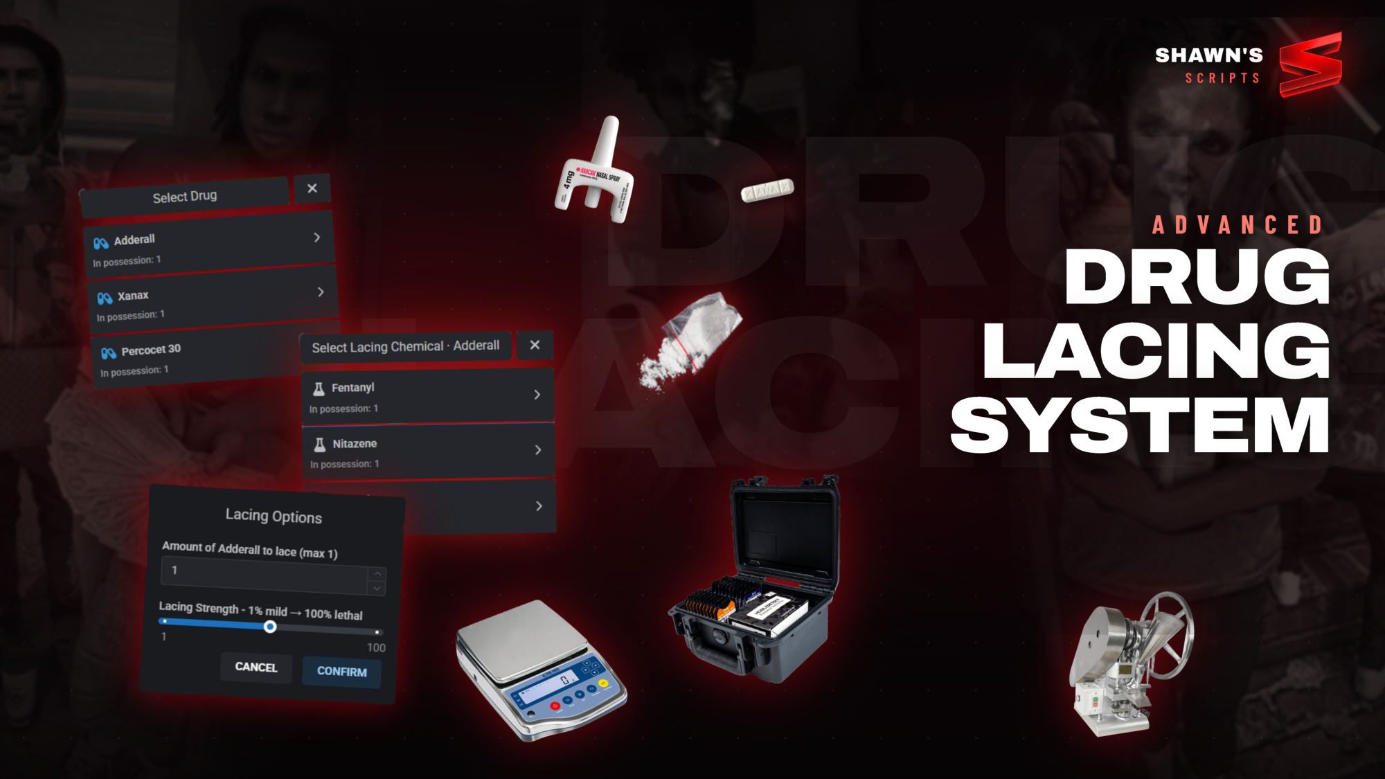 Advanced Drug Lacing System