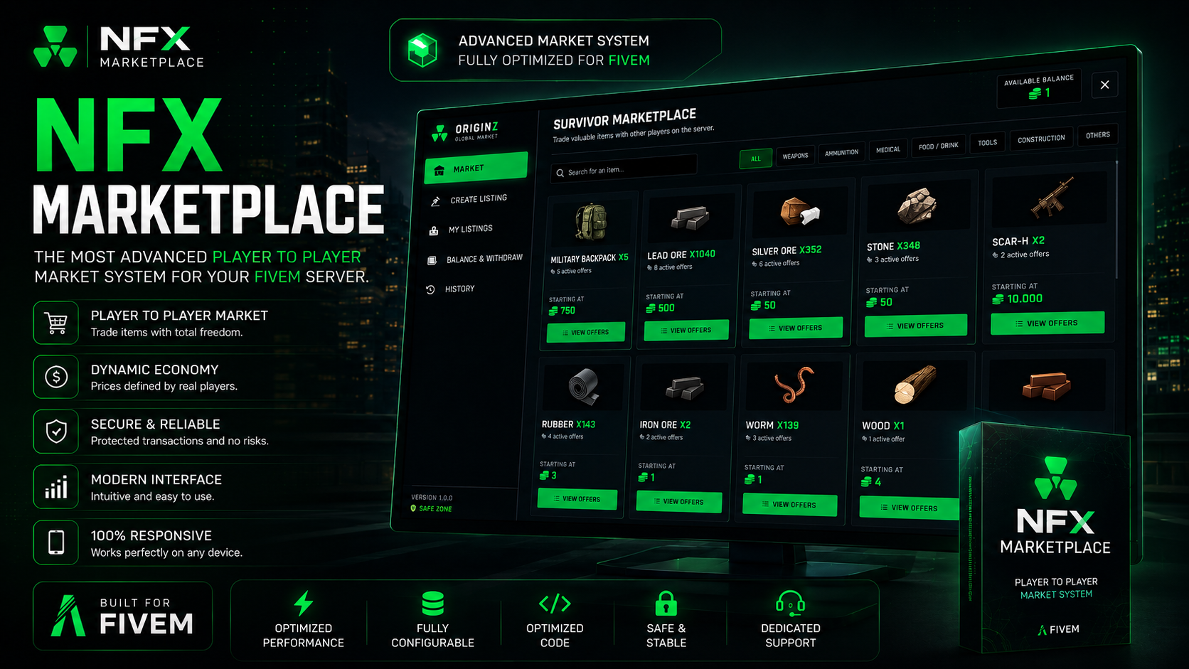 NFX Marketplace | Premium P2P Trading System