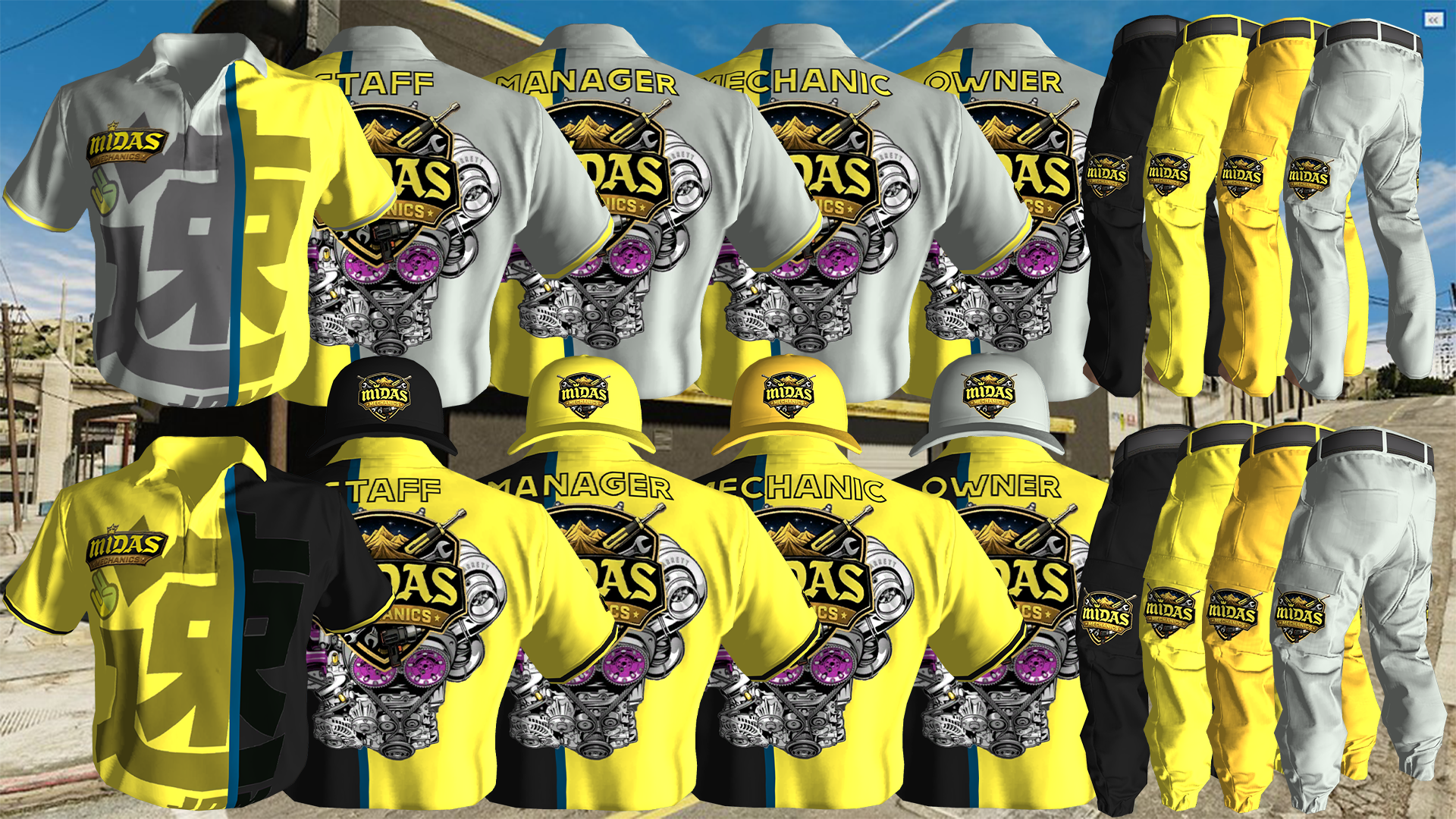 Midas Mechanic Uniform 2 [Male and Female]