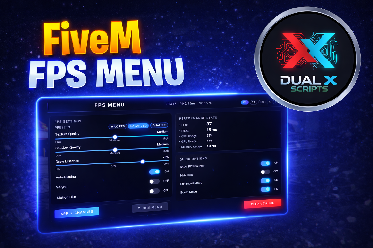 DXS Fps Menu