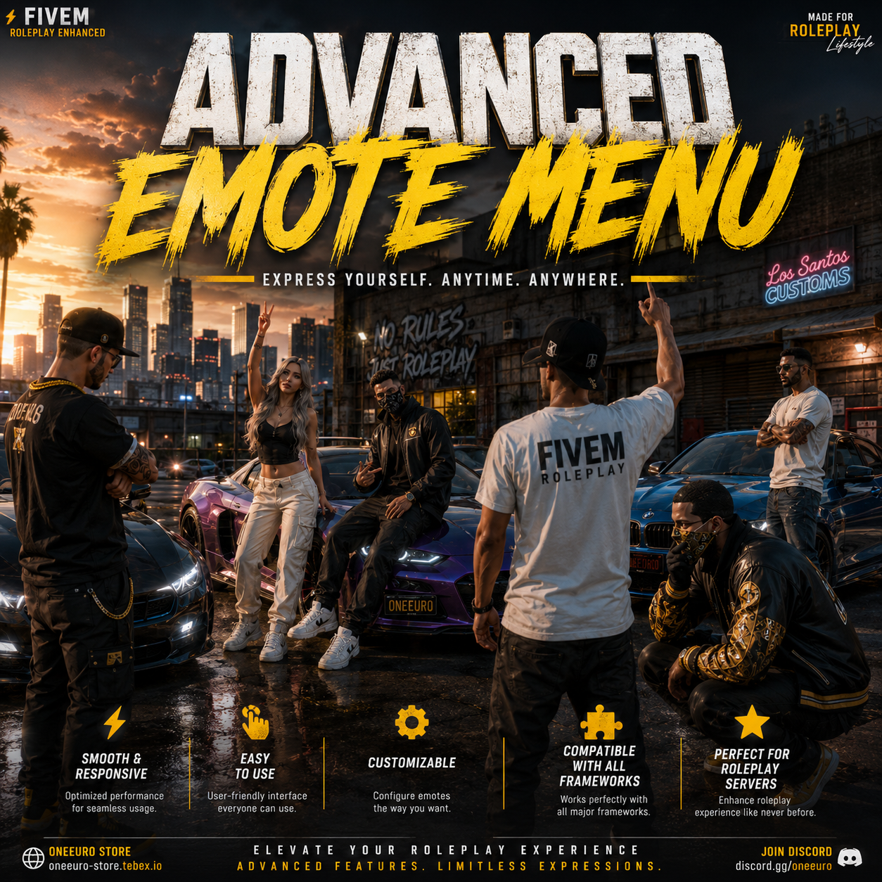 ADVANCED EMOTE MENU [QB | QBOX | ESX]