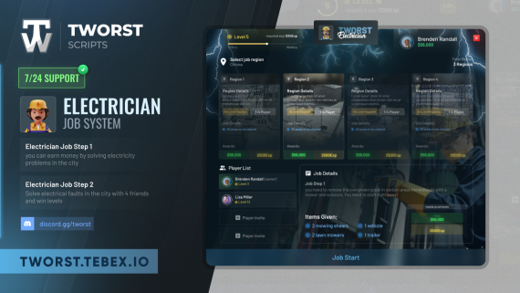 [Multiplayer Electrician Job] OPEN QB ESX QBOX