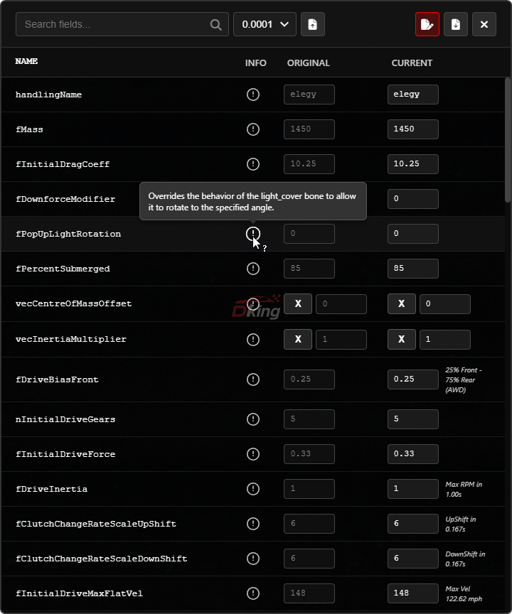 HANDLING EDITOR
