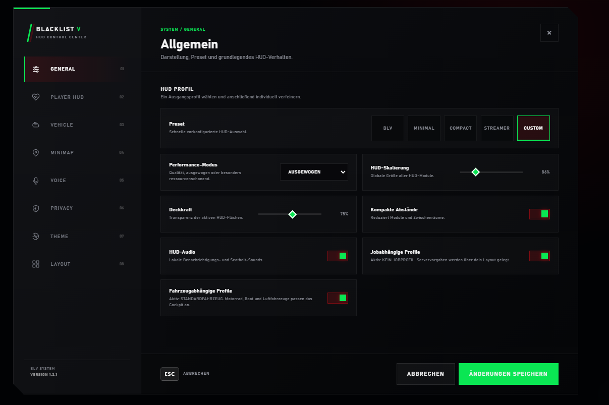 BLV HUD SYSTEM